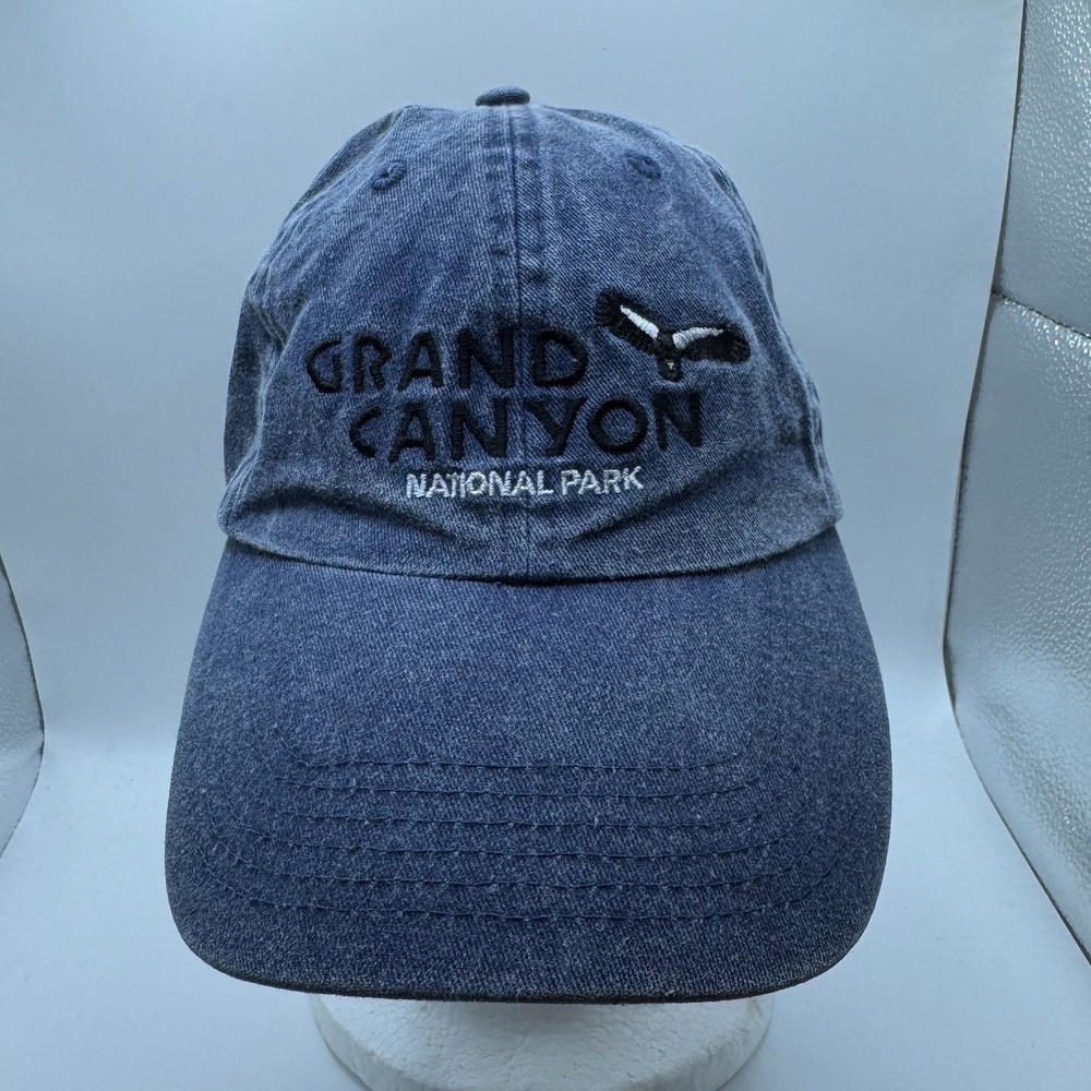 Vintage Grand Canyon National Park Embroidered‎  Blue Cotton Adjustable Cap Hat